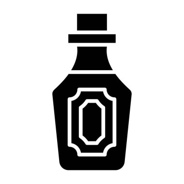 Şişe. Web simgesi basit illüstrasyon