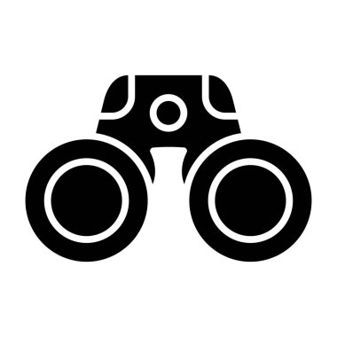 Dürbün. Web simgesi basit illüstrasyon