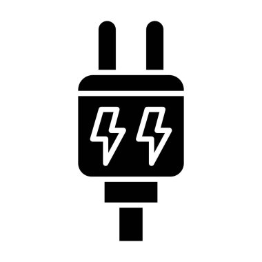 elektrik dolgu vektörü simgesi