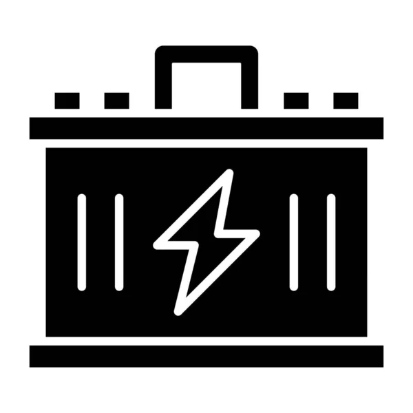 Batería Icono Web Ilustración Simple — Vector de stock