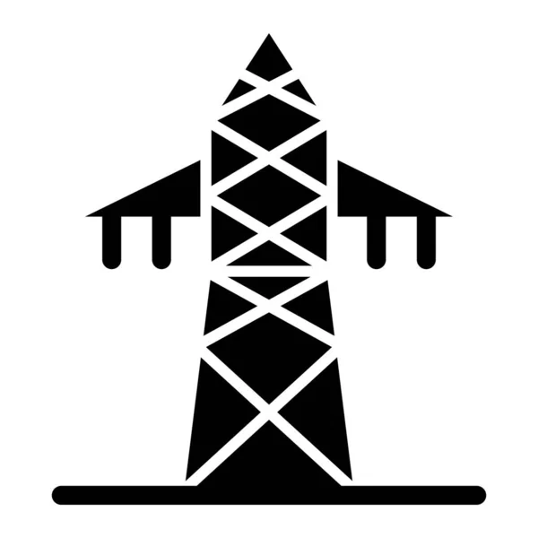 Значок Силової Вежі Начерк Ілюстрації Рослин Векторні Іконки Інтернету — стоковий вектор
