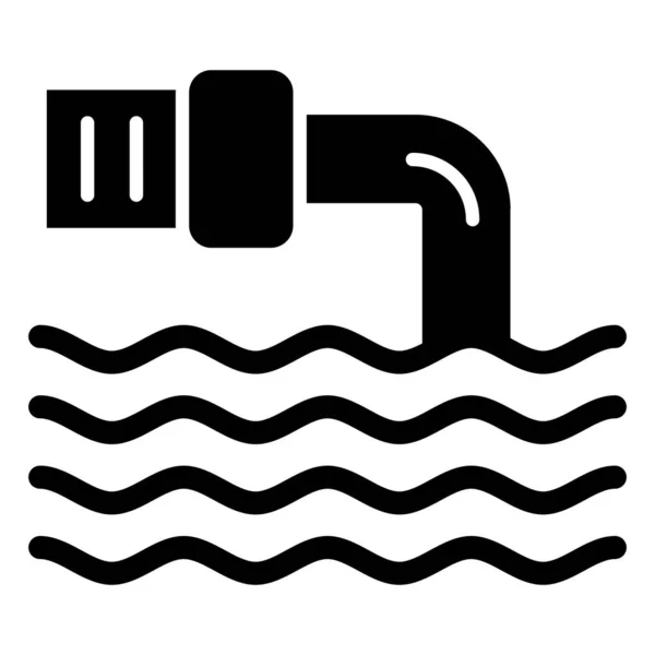 Icono Del Grifo Agua Ilustración Simple Piscina Vector Iconos Para — Archivo Imágenes Vectoriales