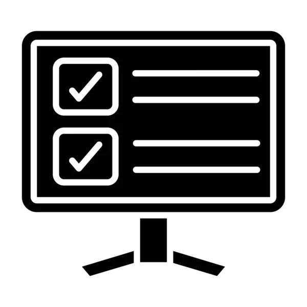 Checklist Icon Vector Illustration — Stock Vector