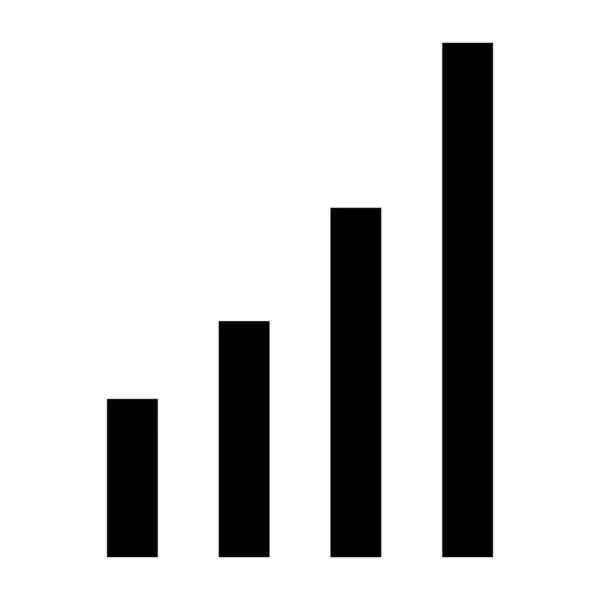 Icono Gráfico Barras Vector Ilustración — Vector de stock