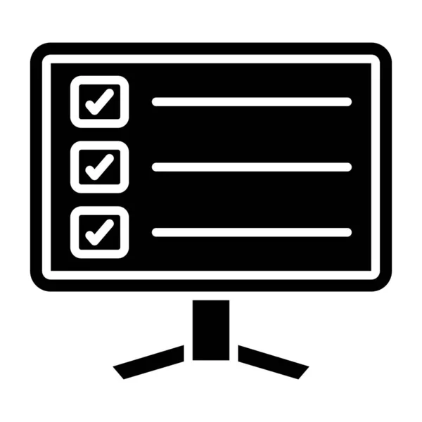 Browser Checklist Vector Icon Which Can Easily Modify Edit — Stock Vector