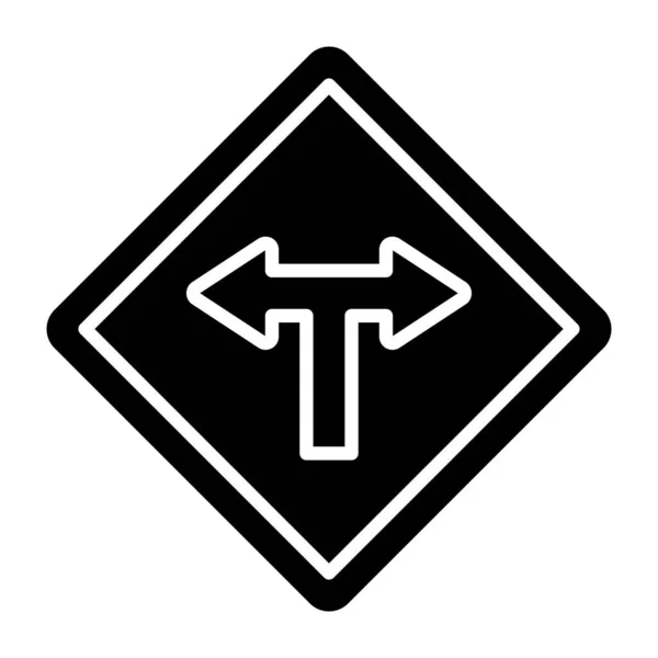 白い背景に孤立した道路標識ベクトルイラスト — ストックベクタ