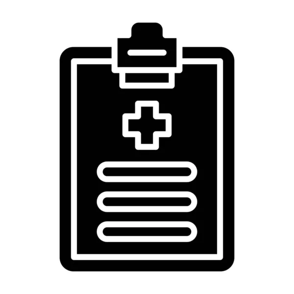 Clipboard Check Mark Icon Outline Medical Health Care Vector Symbol — Stock vektor