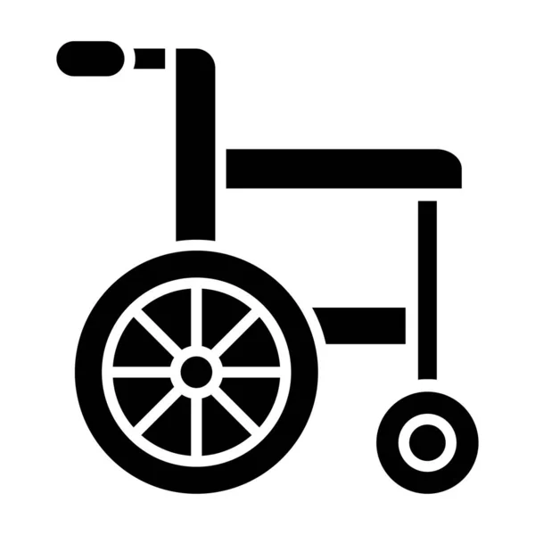 Ilustração Vetor Ícone Cadeira Rodas — Vetor de Stock