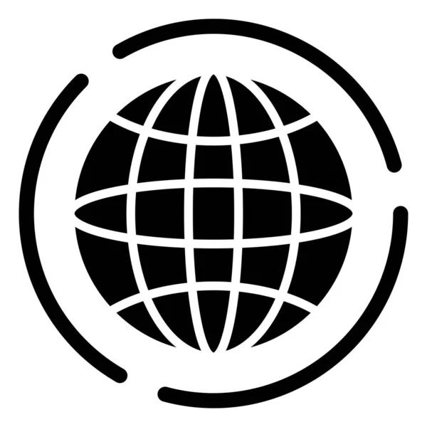 Erde Web Symbol Einfache Illustration — Stockvektor