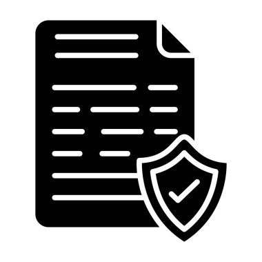 Belge. Web simgesi basit illüstrasyon