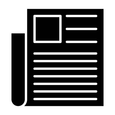 Belge. Web simgesi basit illüstrasyon