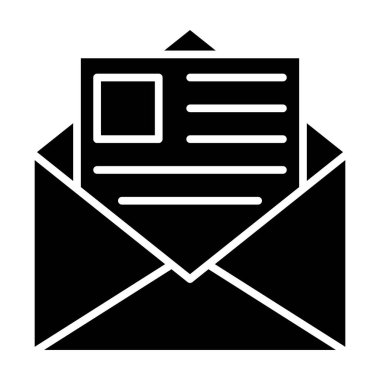 Zarf. Web simgesi basit illüstrasyon