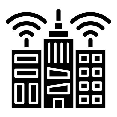 Kablosuz. Web simgesi basit illüstrasyon