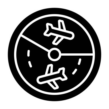 uçak simgesi, vektör illüstrasyonu