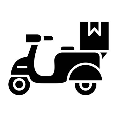 scooter simgesi vektör illüstrasyonu