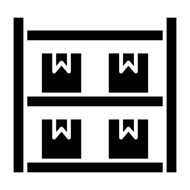 Teslimat. Web simgesi basit illüstrasyon