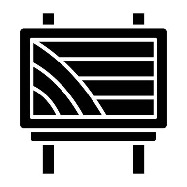 Tahta. Web simgesi basit illüstrasyon