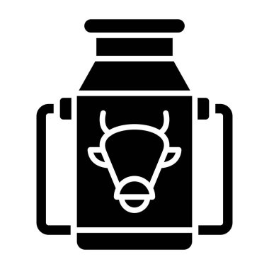 Süt şişesi ikonu. Web için köpek vektör simgelerinin özet çizimi