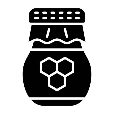 Kavanoz ikonu vektör illüstrasyonu