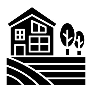 Ev. Web simgesi basit illüstrasyon