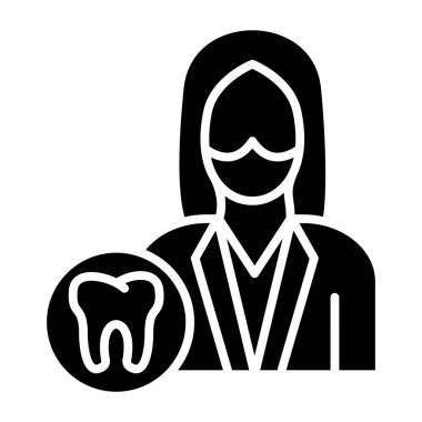 Dişçi. Web simgesi basit tasarım