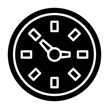 Saat. Web simgesi basit illüstrasyon