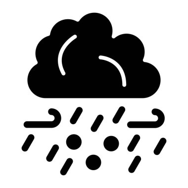 Hava durumu. Web simgesi basit illüstrasyon