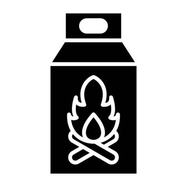 Yangın. Web simgesi basit illüstrasyon