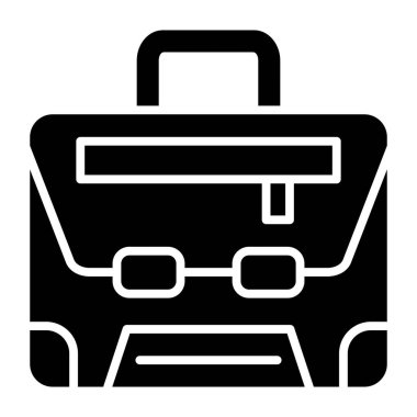 Çanta. Web simgesi basit illüstrasyon