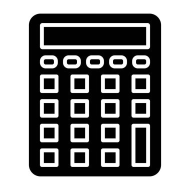 Hesap makinesi. Web simgesi basit illüstrasyon