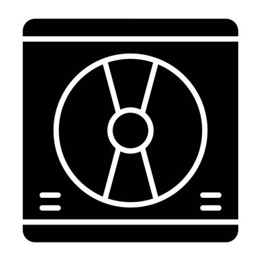 CD mi? Web simgesi basit illüstrasyon