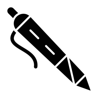 Kalem. Web simgesi basit illüstrasyon
