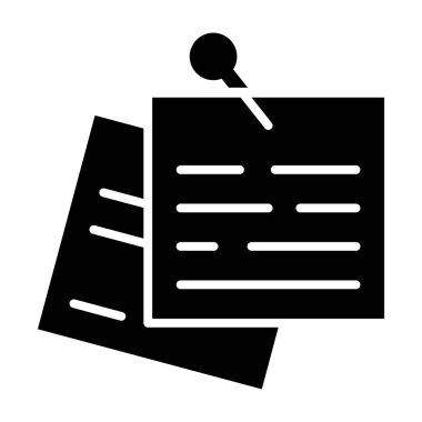 Belge. Web simgesi basit illüstrasyon