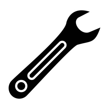 İngiliz anahtarı. Web simgesi basit illüstrasyon