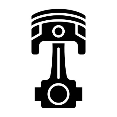 Araba motoru simgesi. Web için kask vektör simgelerinin özet çizimi