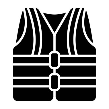 Yelek. Web simgesi basit illüstrasyon