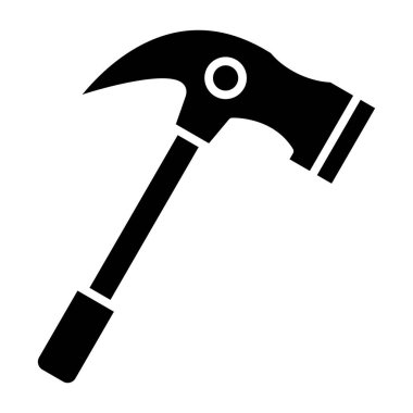 Çekiç. Web simgesi basit illüstrasyon