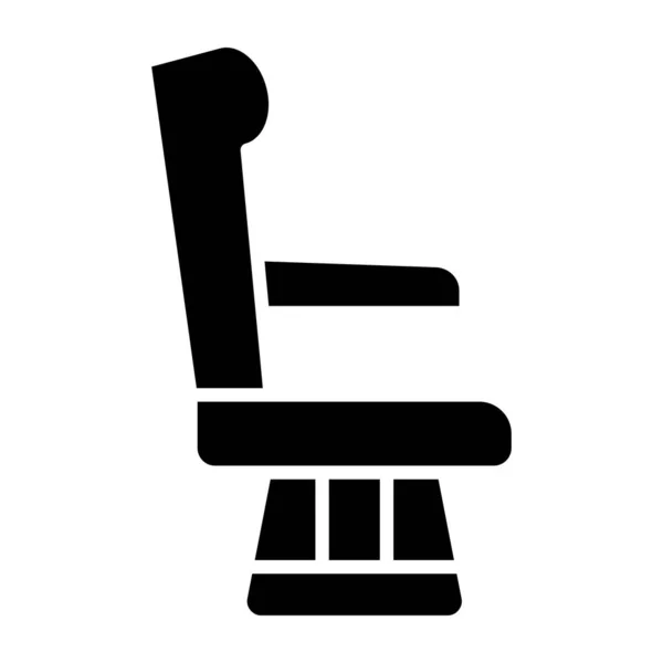 Значок Стільця Проста Ілюстрація Векторного Символу Сидіння Веб Дизайну Ізольовано — стоковий вектор