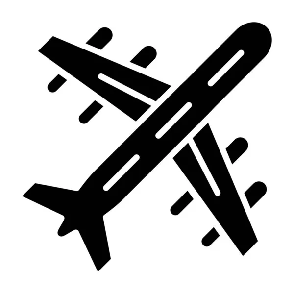 Samolot Ikona Web Prosta Konstrukcja — Wektor stockowy