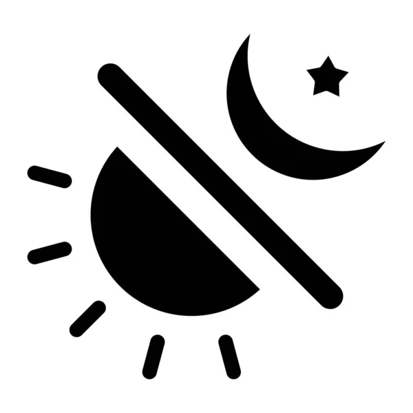 Lune Icône Web Illustration Simple — Image vectorielle