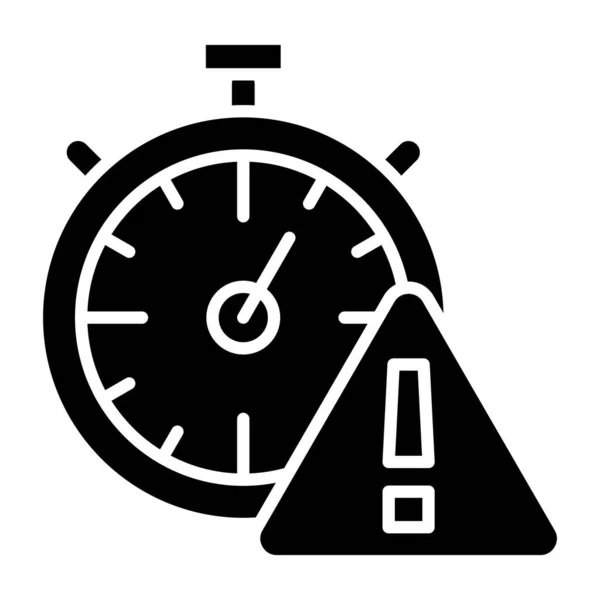 Stoppur Ikonen Enkel Illustration Timer Vektor Ikoner För Webben — Stock vektor