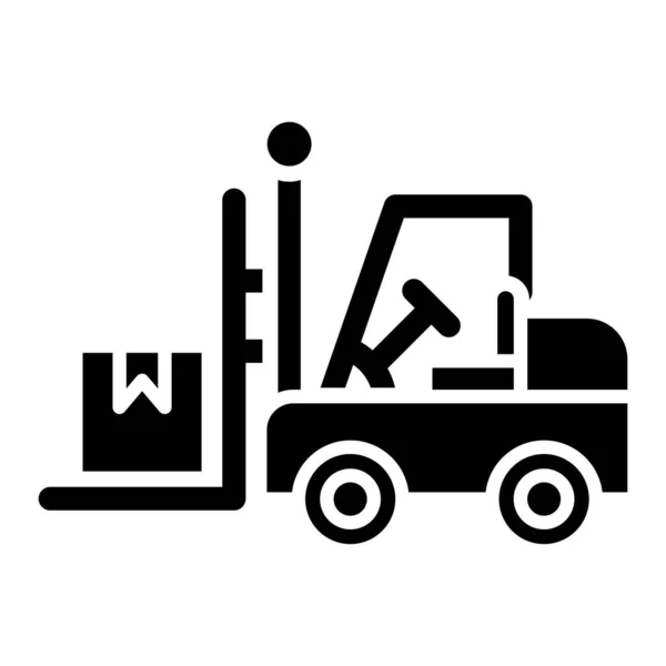 Forklift Ikon Web Ilustrasi Sederhana - Stok Vektor