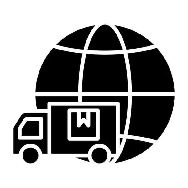 Konsep Pengiriman Logistik Dengan Desain Ikon Ilustrasi Vektor Eps Grafis - Stok Vektor