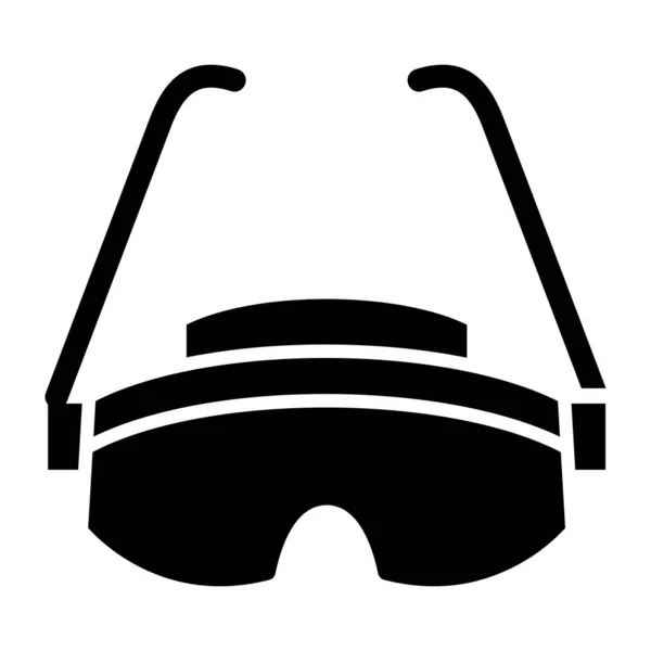 Illustration Vectorielle Icône Casque Hockey — Image vectorielle
