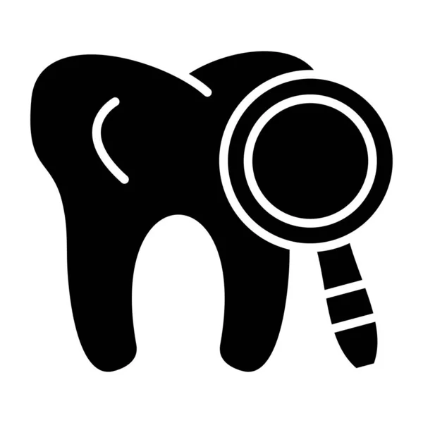 Tooth Icon Outline Dental Care Vector Symbol Web Design Isolated — Stok Vektör