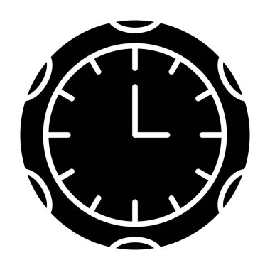 Saat simgesi vektör illüstrasyonu