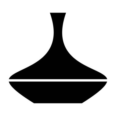 Mutfak gereçleri simgesi. Web için su şişesi vektör simgelerinin basit çizimi