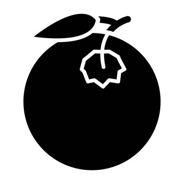 Bir meyve simgesinin vektör illüstrasyonu