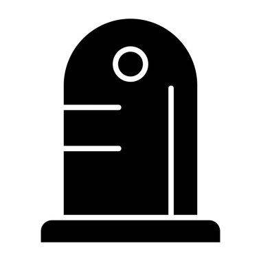 mezar. Web simgesi basit tasarım