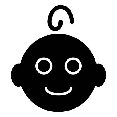 Bebeğim. Web simgesi basit illüstrasyon